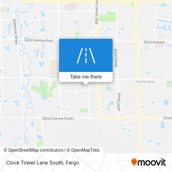Clock Tower Lane South map