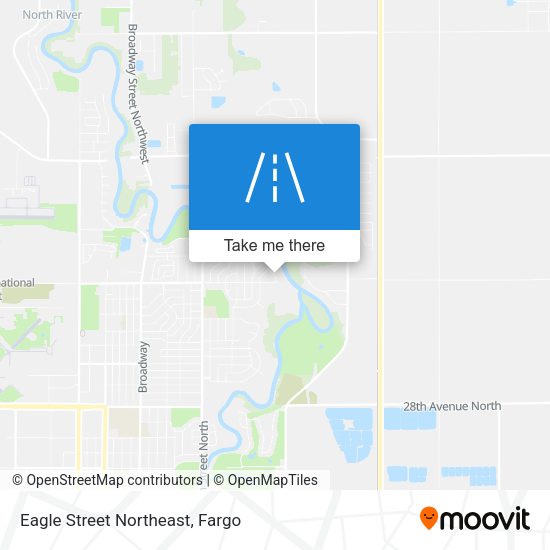 Mapa de Eagle Street Northeast