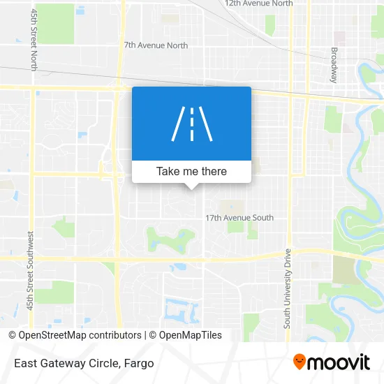 East Gateway Circle map