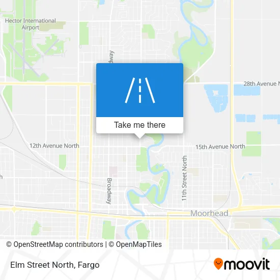 Elm Street North map