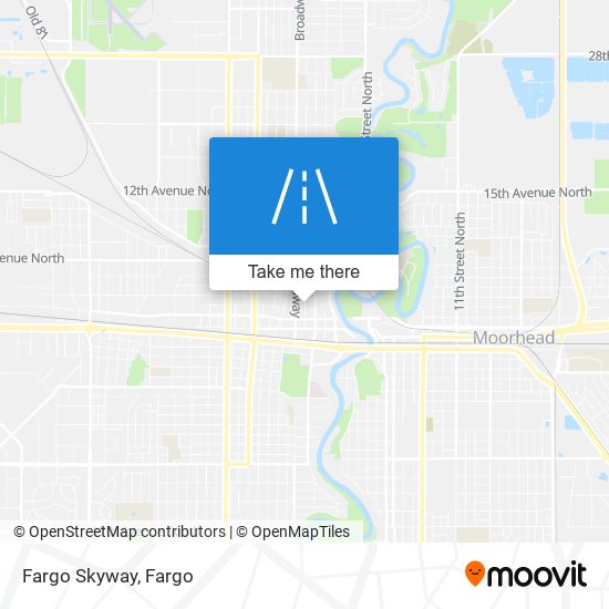 Fargo Skyway map