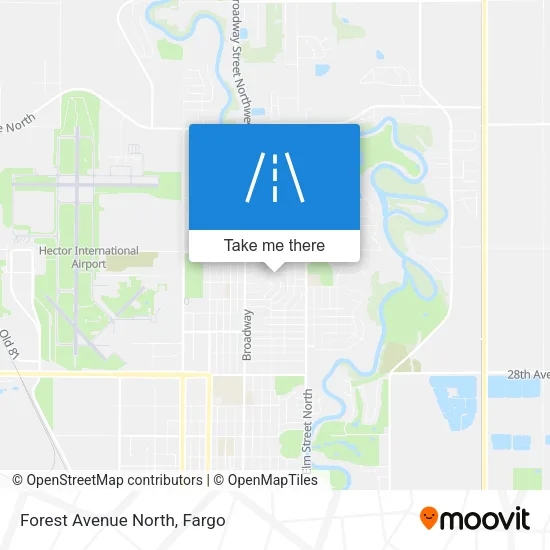 Forest Avenue North map