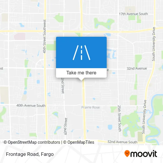 Frontage Road map