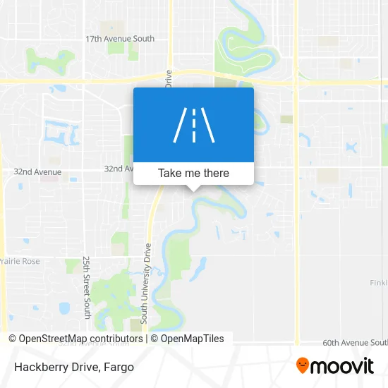 Hackberry Drive map