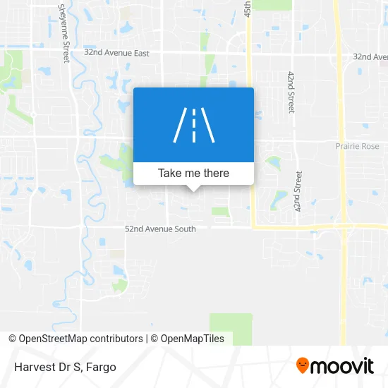 Harvest Dr S map