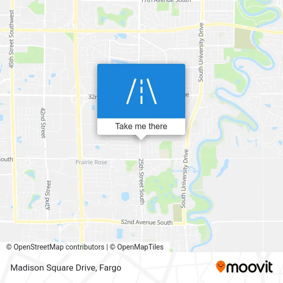 Madison Square Drive map