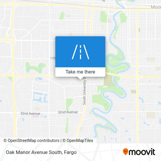 Oak Manor Avenue South map