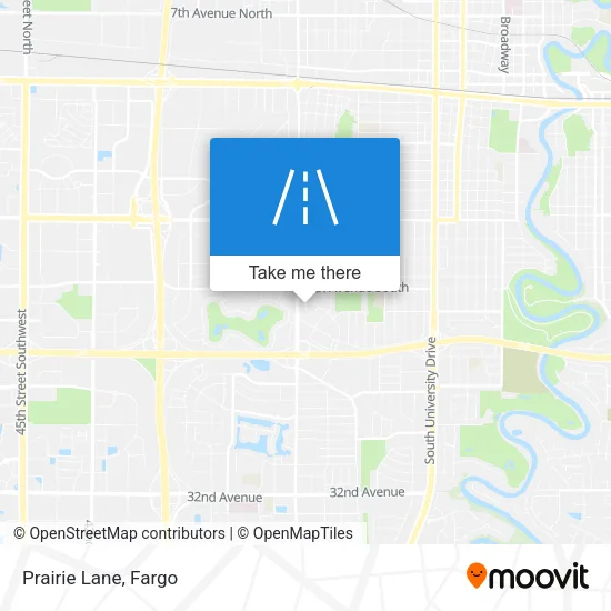 Prairie Lane map