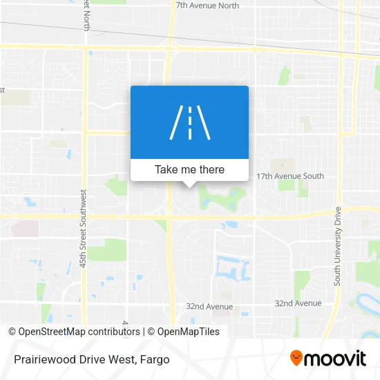 Prairiewood Drive West map