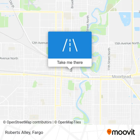 Roberts Alley map