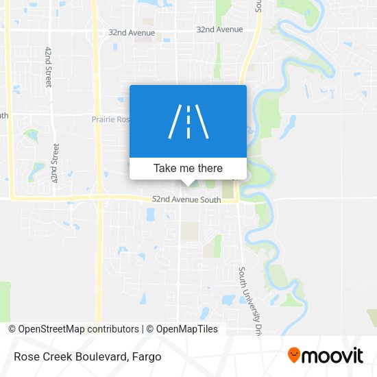 Rose Creek Boulevard map
