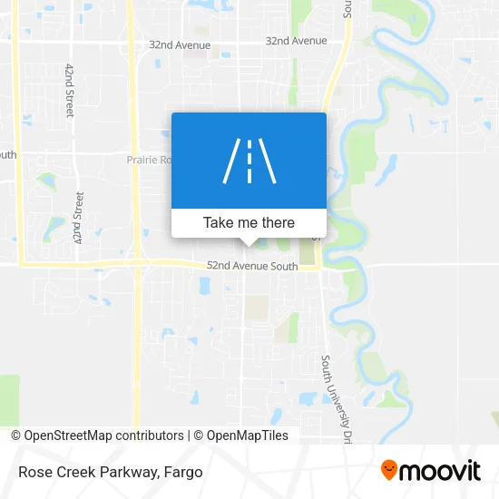 Rose Creek Parkway map