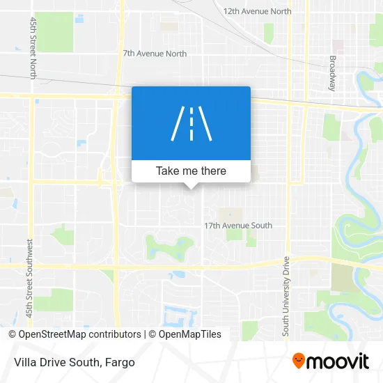 Villa Drive South map