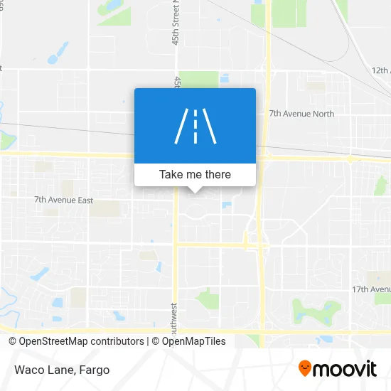 Waco Lane map