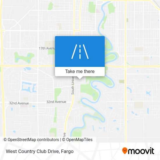 West Country Club Drive map