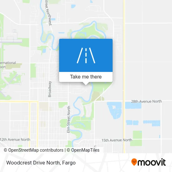 Woodcrest Drive North map
