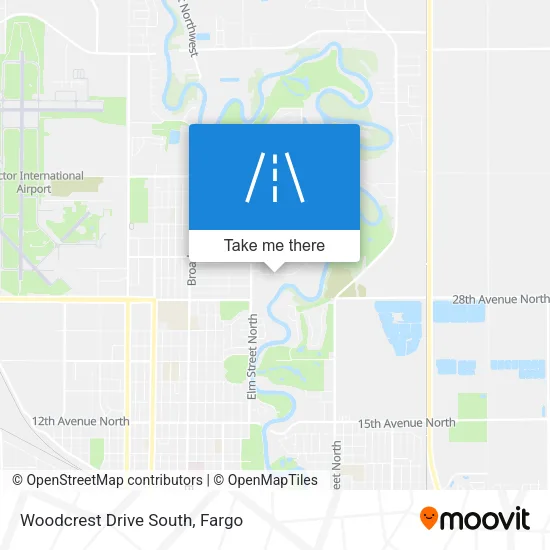 Woodcrest Drive South map