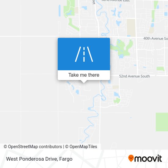 West Ponderosa Drive map