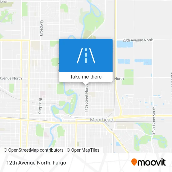 12th Avenue North map