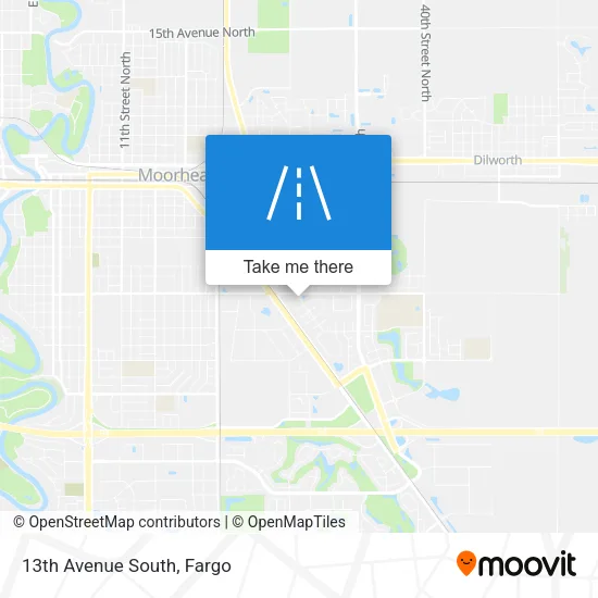 13th Avenue South map