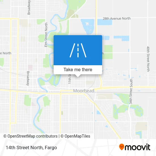 14th Street North map