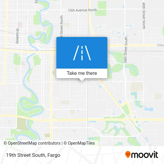 19th Street South map