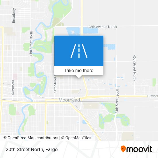 Mapa de 20th Street North