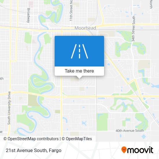 Mapa de 21st Avenue South
