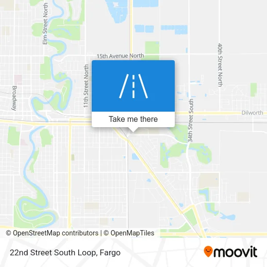 22nd Street South Loop map
