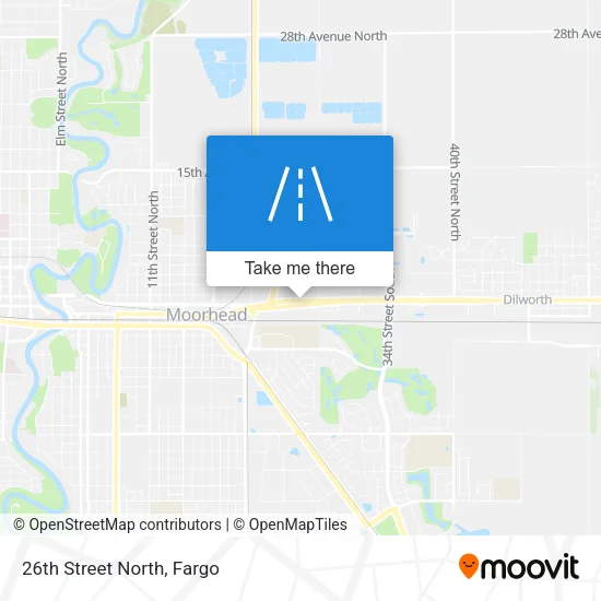26th Street North map