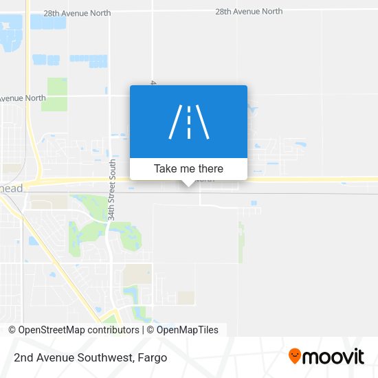2nd Avenue Southwest map