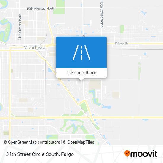 34th Street Circle South map