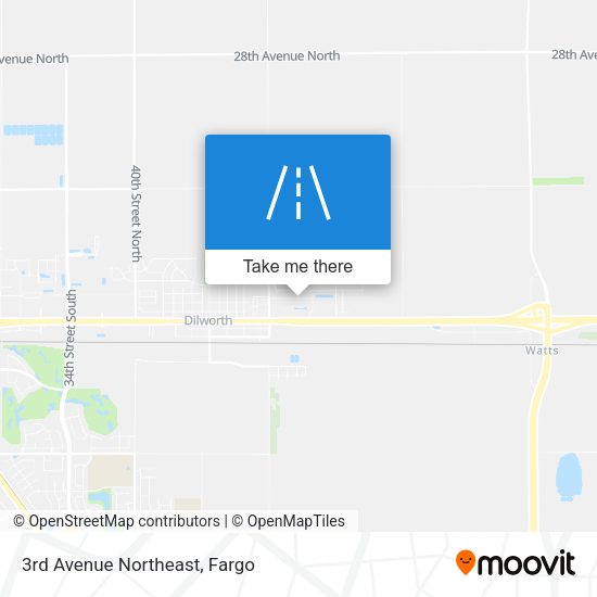 3rd Avenue Northeast map