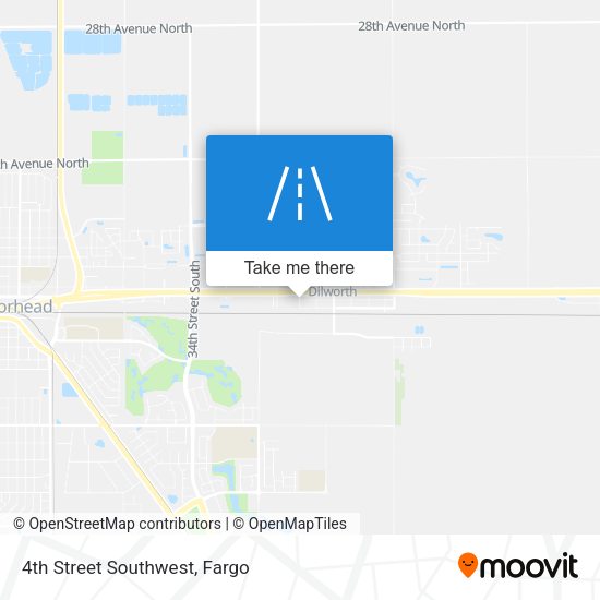 4th Street Southwest map