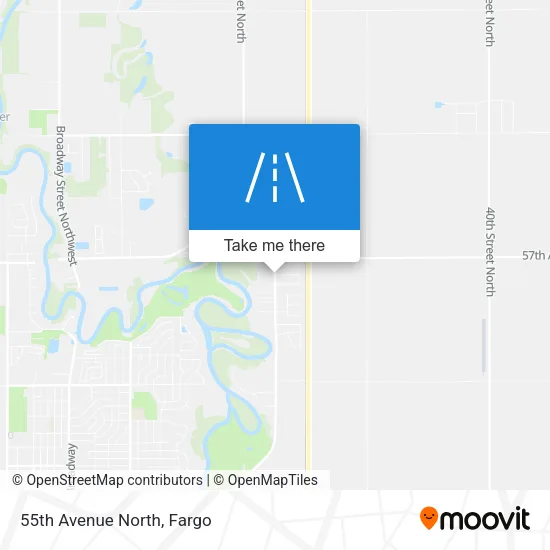 55th Avenue North map