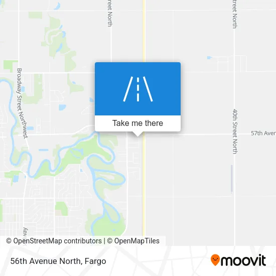 56th Avenue North map