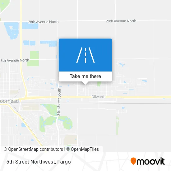 5th Street Northwest map