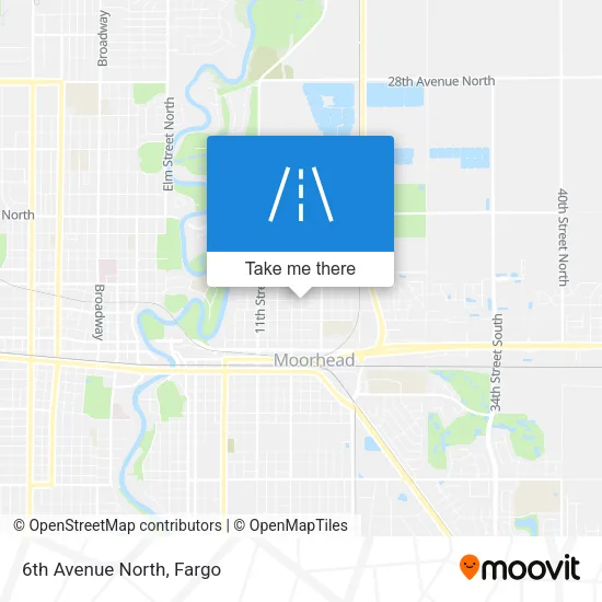 6th Avenue North map