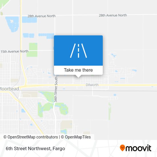6th Street Northwest map