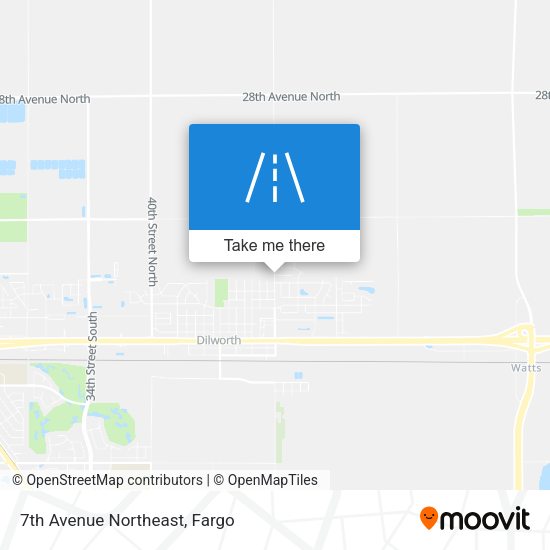 7th Avenue Northeast map