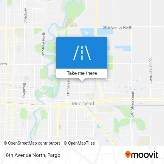 8th Avenue North map