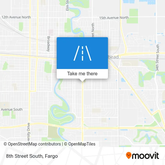 8th Street South map
