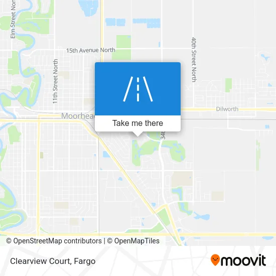 Clearview Court map