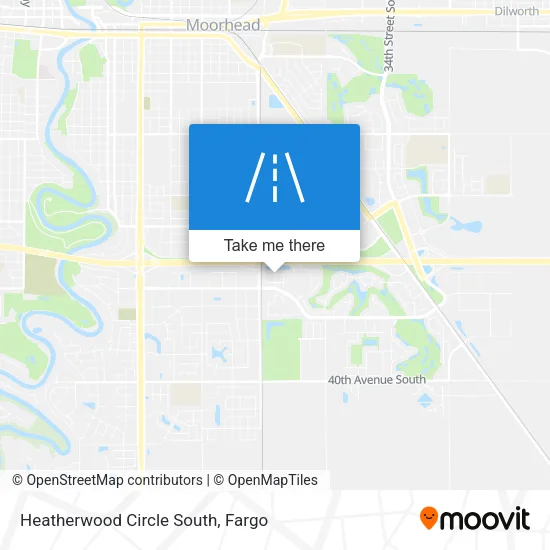 Heatherwood Circle South map