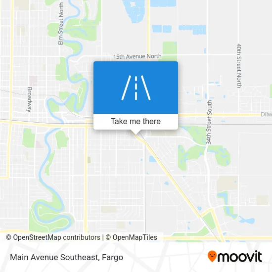 Main Avenue Southeast map