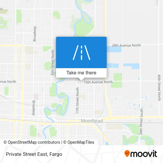 Private Street East map