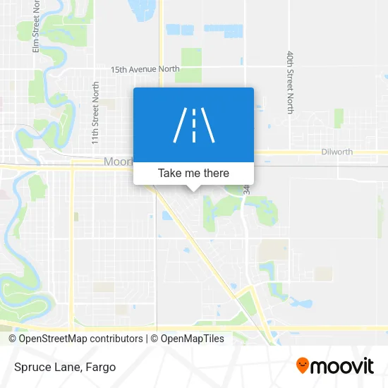 Spruce Lane map