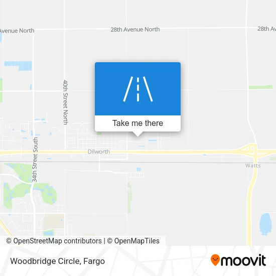 Woodbridge Circle map