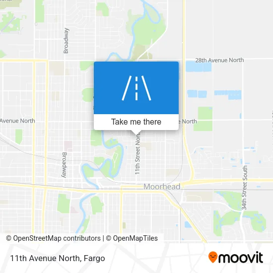 11th Avenue North map