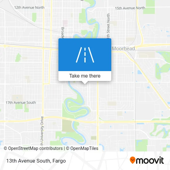 13th Avenue South map